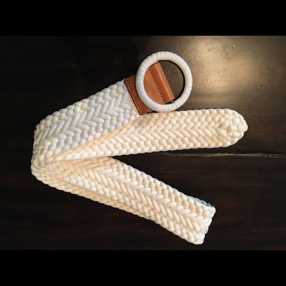 J. Crew Factory Accessories - J Crew Cream Belt